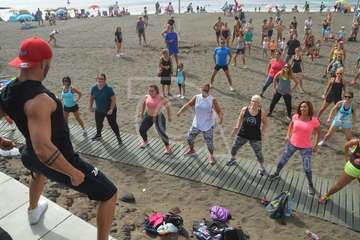 Clases magistrales de Zumba y Body Combat en Melenara (Foto TA)